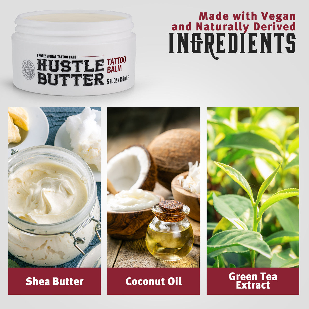 Hustle Butter Deluxe Tattoo Aftercare — 5oz — Single Tub