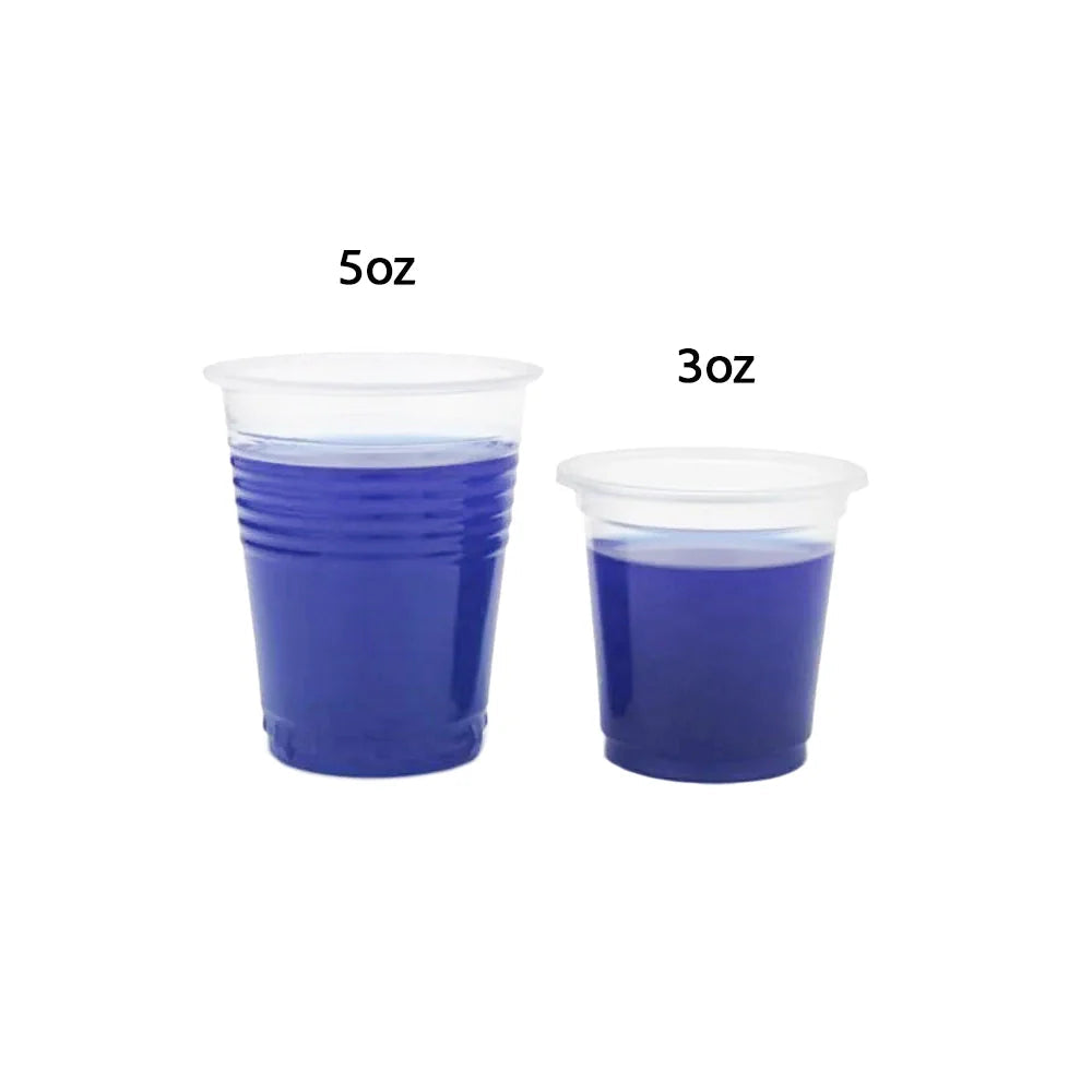 Saferly Disposable Plastic Rinse Cups- sleeve of 50, 5oz