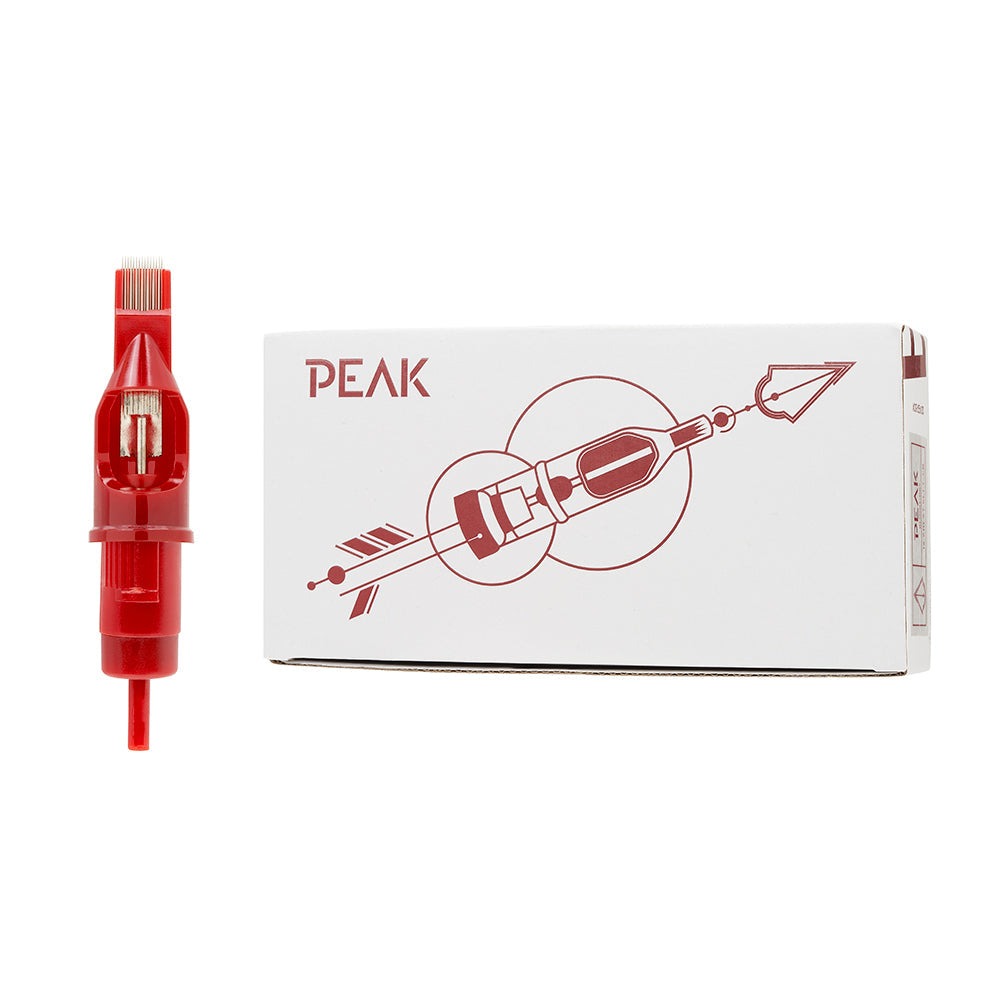 Peak Needles — Blood — Cartridge Tattoo Needles (Box of 20)