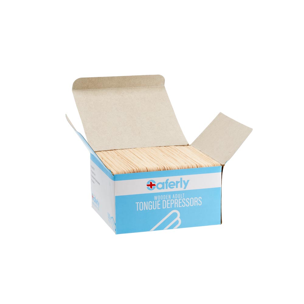 Saferly Tongue Depressors — Box of 500